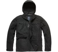 Vintage Industries Levin, veste textile imperméable M Noir Noir