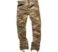 Vintage Industries M65 Heavy Satin Jeans/Pantalons, Camouflage, Taille XS