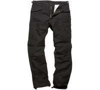 Vintage Industries M65 Heavy Satin Jeans/Pantalons, noir, taille XS pour homme