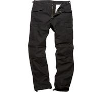 Vintage Industries M65 Heavy Satin, pantalon cargo L Noir Noir