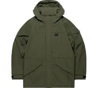 Vintage Industries Oliver, veste textile imperméable L Vert Foncé Vert Foncé