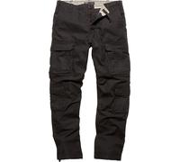 Vintage Industries Pack, pantalon cargo S Noir Noir