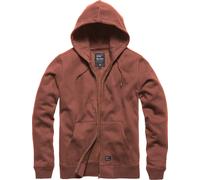 Vintage Industries Redstone, sweat à capuche zippé L Rouge Rouge