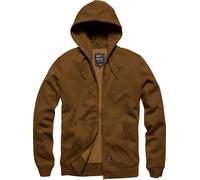 Vintage Industries Redstone, sweat à capuche zippé 3XL Marron Marron
