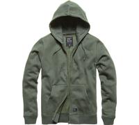 Vintage Industries Redstone, sweat à capuche zippé L Gris Gris