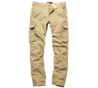 Vintage Industries Reef, pantalon cargo M Beige Foncé Beige Foncé