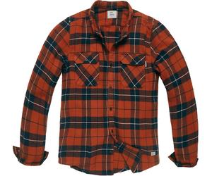 Vintage Industries Sem, chemise L Orange/Noir Orange/Noir