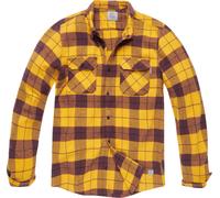 Vintage Industries Sem Flannel Chemise, jaune, taille L pour homme