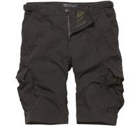 Vintage Industries Short Terrance Homme Cargo Bas Coton Extérieur Noir