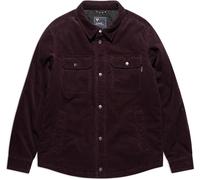 Vintage Industries Steven Pro Veste en velours côtelé, Rouge bordeaux, Taille L