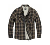 Vintage Industries Veste de bûcheron Craft Heavyweight Sherpa Beige Check XXL