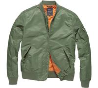Vintage Industries Veste Welder MA1 Homme Manteau vert olive clair
