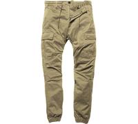Vintage Industries Vince, pantalon cargo W34 Beige Foncé Beige Foncé