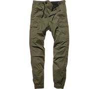 Vintage Industries Vince, pantalon cargo W31 Olive Olive