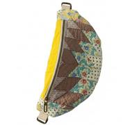 Vintage-Inspired Patchwork Quilted Sling Bag, Fanny Pack, for Hiking Running Jogging (D)
