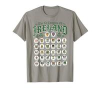 Vintage Irlande Counties Celtic Heritage Gift St Patrick Day T-Shirt
