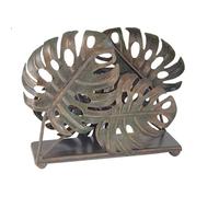 Vintage Iron Turtle Leaf Paper Towel Holder - Retro Kitchen Napkin Stand - Unique Vertical Tissue Dispenser Boîte de mouchoirs