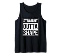 Vintage Ironic Straight Outta Shape Diet Gym Fitness Health Débardeur