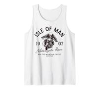 Vintage Isle of Man TT Races Retro Skull Moto Race Débardeur