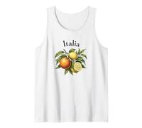 Vintage Italie Sicile Citron Orange été Art Débardeur