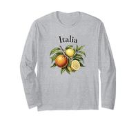 Vintage Italie Sicile Citron Orange été Art Manche Longue