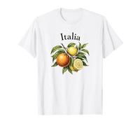 Vintage Italie Sicile Citron Orange été Art T-Shirt