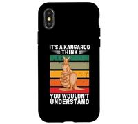Vintage It's A Kangouroo Think You Wouldn't Understand Coque pour iPhone X/XS