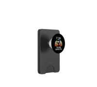 Vintage It's Fine I'm Fine Everything is Fine Cat Father PopSockets PopWallet pour MagSafe