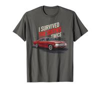 Vintage J'ai survécu aux années 60 deux fois, mon 70e et 60e anniversaire, papa T-Shirt