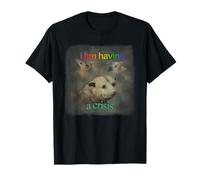 Vintage J'Ai Une Crise Possum Word Art Possum Lovers T-Shirt