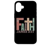 Vintage James 2:17 Faith Without Action is Dead Cadeau Graphique Coque pour iPhone 16 Plus