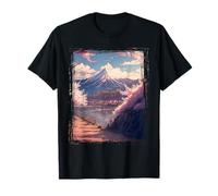 Vintage Japanese Art Sakura Tree Cherry Blossom Tee T-Shirt