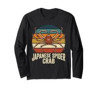 Vintage Japanese Spider Crabe Retro Ocean Life Manche Longue