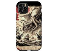 Vintage Japonais Sea Monster Kraken Journal Cthulhu Coque pour iPhone 11 Pro