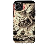 Vintage Japonais Sea Monster Kraken Journal Cthulhu Coque pour iPhone 11 Pro Max