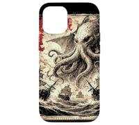 Vintage Japonais Sea Monster Kraken Journal Cthulhu Coque pour iPhone 12/12 Pro