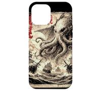 Vintage Japonais Sea Monster Kraken Journal Cthulhu Coque pour iPhone 12 Pro Max