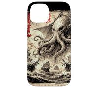 Vintage Japonais Sea Monster Kraken Journal Cthulhu Coque pour iPhone 14
