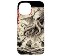 Vintage Japonais Sea Monster Kraken Journal Cthulhu Coque pour iPhone 15