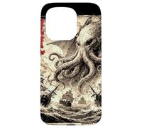 Vintage Japonais Sea Monster Kraken Journal Cthulhu Coque pour iPhone 15 Pro