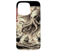Vintage Japonais Sea Monster Kraken Journal Cthulhu Coque pour iPhone 15 Pro Max