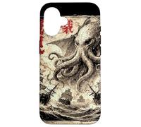 Vintage Japonais Sea Monster Kraken Journal Cthulhu Coque pour iPhone 16