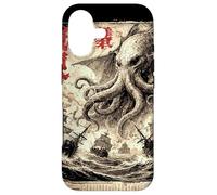 Vintage Japonais Sea Monster Kraken Journal Cthulhu Coque pour iPhone 17