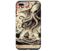 Vintage Japonais Sea Monster Kraken Journal Cthulhu Coque pour iPhone 7 Plus/8 Plus