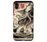 Vintage Japonais Sea Monster Kraken Journal Cthulhu Coque pour iPhone XS Max