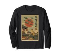 Vintage Japonais UFO Invasion Retro Sci-FI Manche Longue