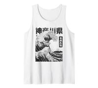 Vintage Japonais Ukiyo-e Kanagawa Hokusai Grande Vague Débardeur