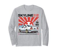 Vintage JDM Skyline Street Racing Y2K Style Voiture Graphique Manche Longue