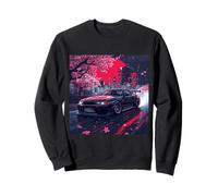 Vintage JDM Tokyo Skyline Japonais Drift Racing Car Sunset Sweatshirt