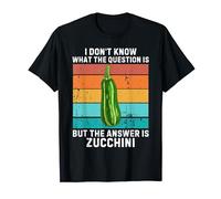 Vintage Je ne sais pas, la question est la réponse est la courgette T-Shirt